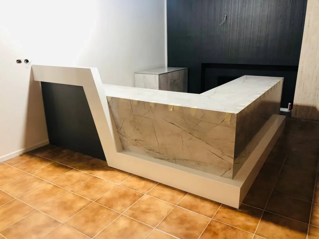 میز کانتر ال شکل تمام زاویه ویوارو کد R312