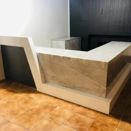 میز کانتر ال شکل تمام زاویه ویوارو کد R312