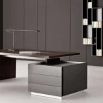 میز مدیریت با باکس سه کشو