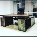میز مدیریت صفحه حجمی با صندوق