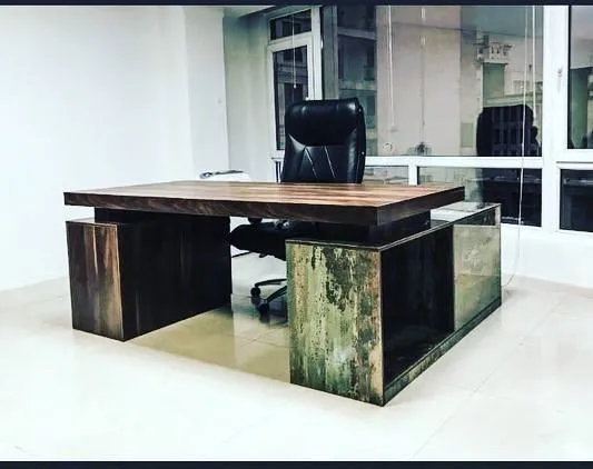 میز مدیریت صفحه حجمی با صندوق