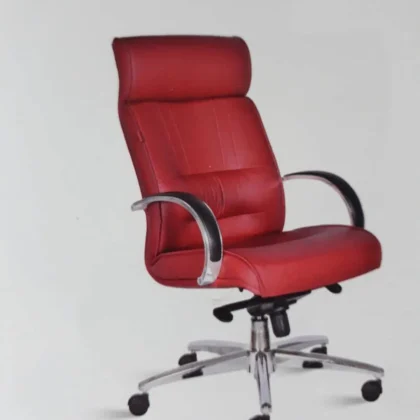 صندلی مدیریتی چرم قرمز کد MR208