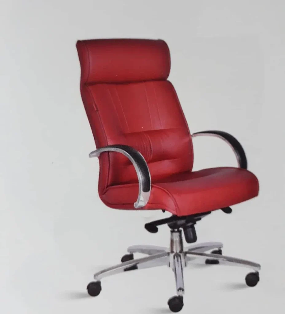 صندلی مدیریتی چرم قرمز کد MR208